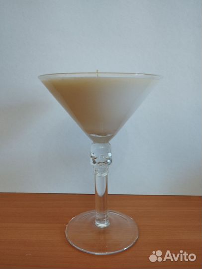 Ароматических свеча в бокале ручной работы