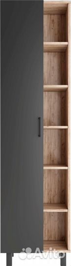 Шкаф-пенал Домино Craft 50 дуб вотан, графит