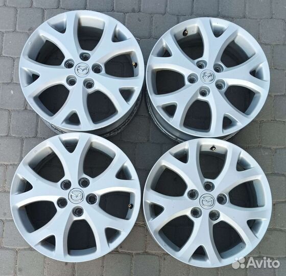 Диски оригинал r17 Mazda 3,6 Снежинки Sport