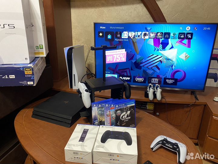 Sony PS5 Plus и игры