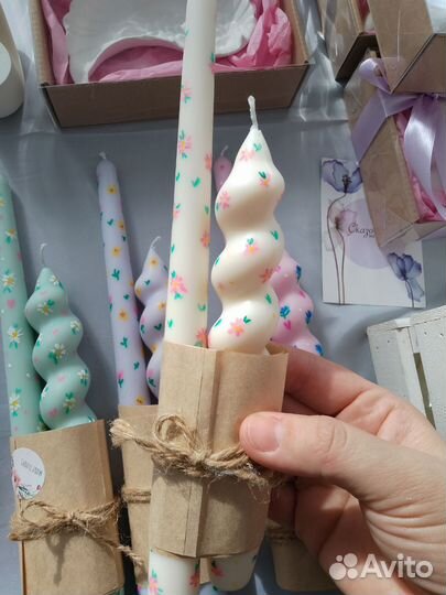 Свечи столовые декоративные