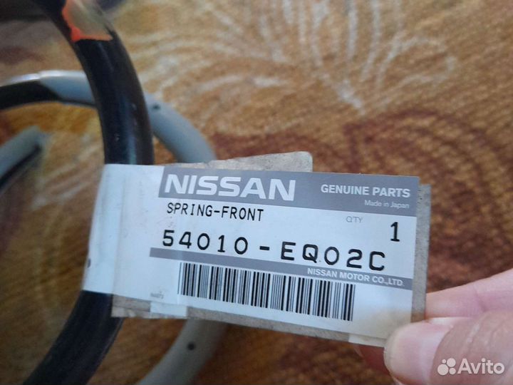54010-EQ02C. nissan X trail пружина передняя