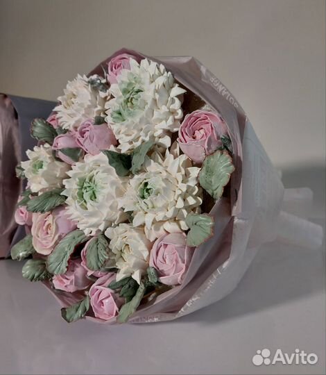 Букеты из зефира ручной работы