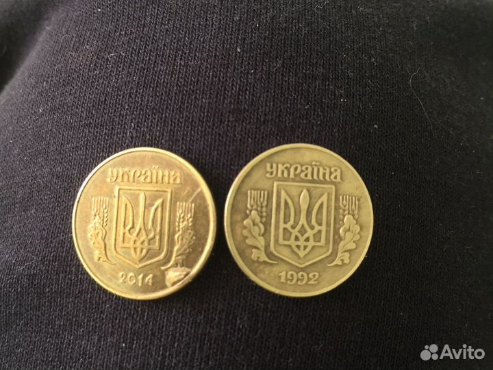 Монета 10 коп. Украина брак