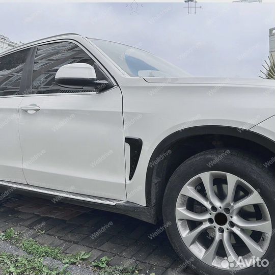 Жабры на крылья BMW X5 F15 черный глянец
