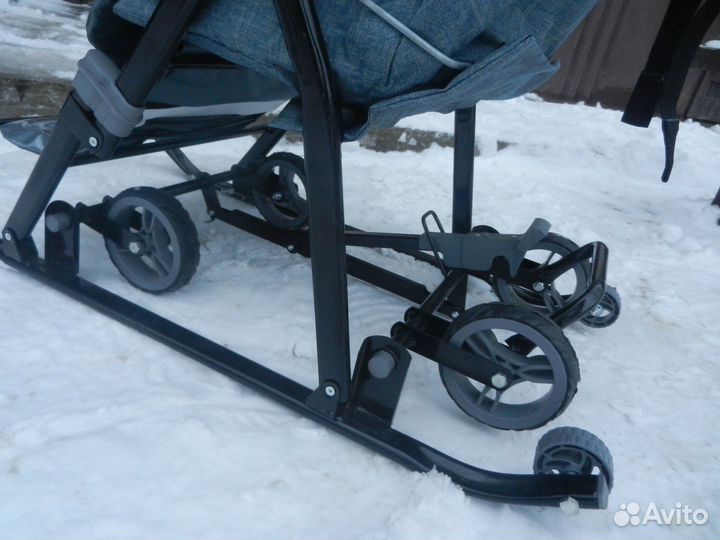Санки-коляска galaxy немного б/у,в идеале,лёгкие,с
