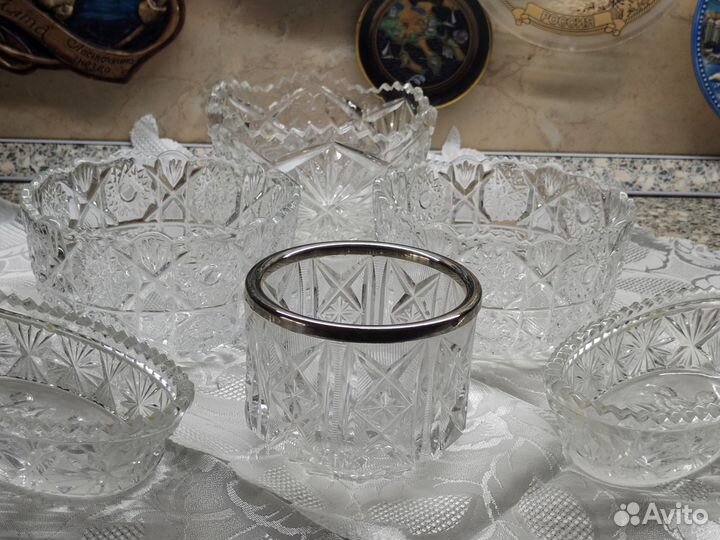 Хрустальные салатницы СССР. В отличном состоянии