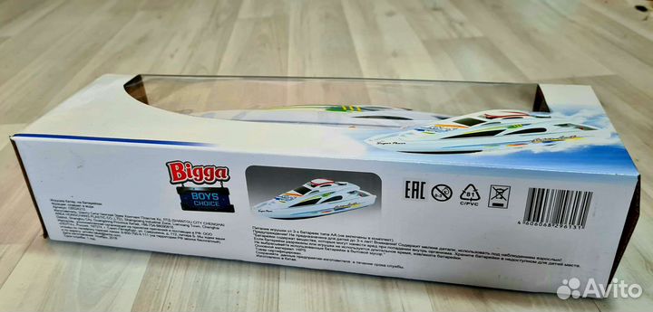 Катер электро на батарейках (новый)