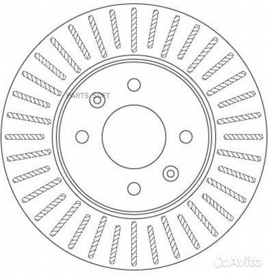 ZF russia DF6198 ZFR Диск тормозной передний hyund
