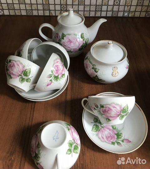 Чайный сервиз Розы Дулево