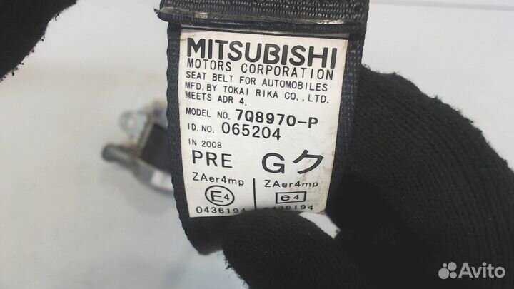 Ремень безопасности Mitsubishi Lancer 10, 2009