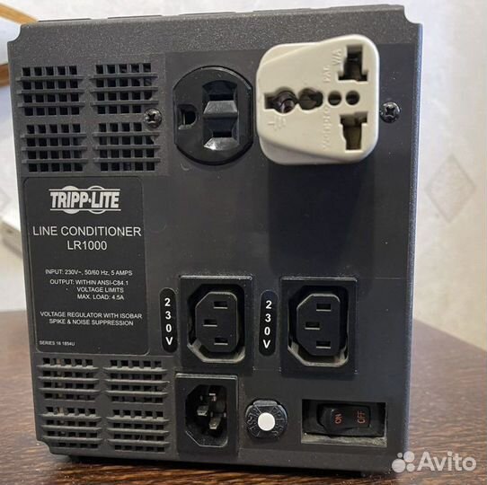 Стабилизатор напряжения Tripp Lite, 1000, 2 фазы