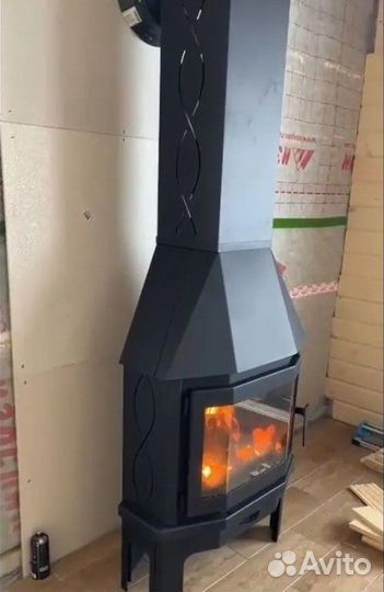 Печь камин (угловая)