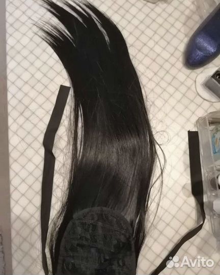 Накладной хвост черный