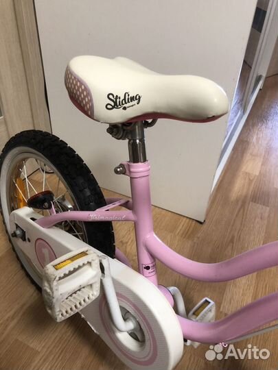 Детский велосипед розовый для девочки 16