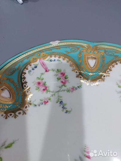 Тарелка антикварная Англия с ньюансом