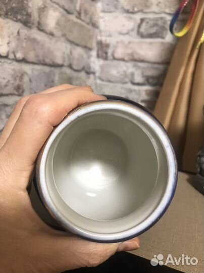 Ваза лфз кобальт для цветов СССР