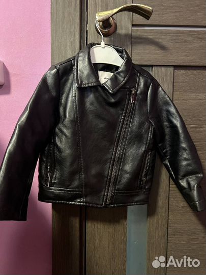 Кожаная куртка детская