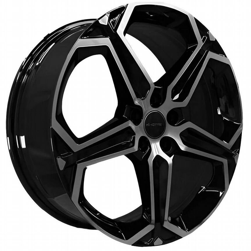 Диски Khomen KHW1909 7.5x19 5x114.3 ET45 D60.1 Black-FP