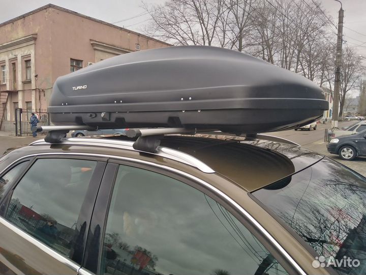 Автобокс Турино-1 410 литров черный на audi Q5