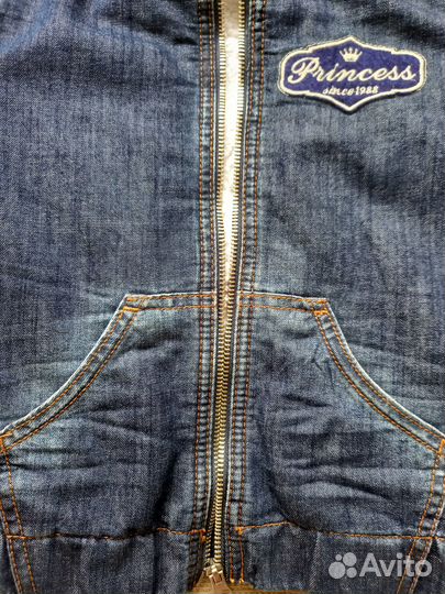 Куртка джинсовая утеплённая на меху новая