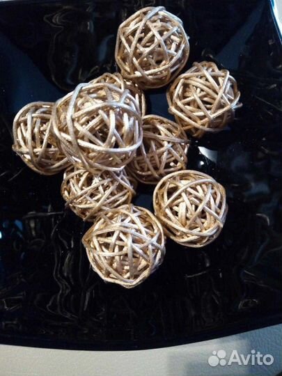 Ротанговые шарики 3см