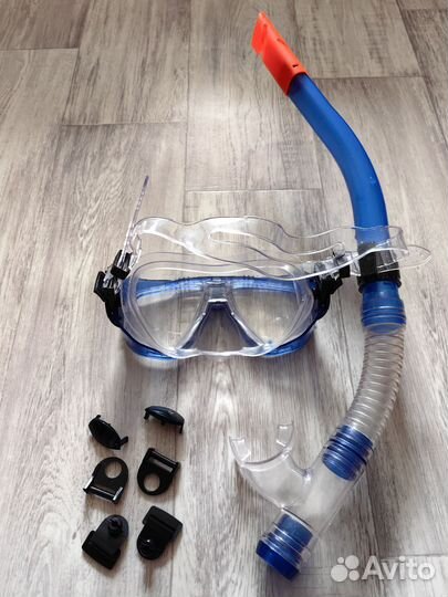 Маска для подводного плавания с трубкой