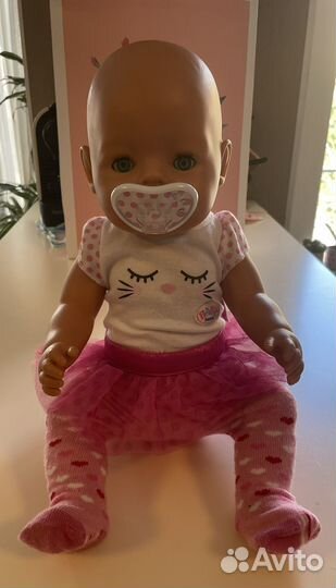 Кукла Baby Born + сиденье- переноска и аксессуары