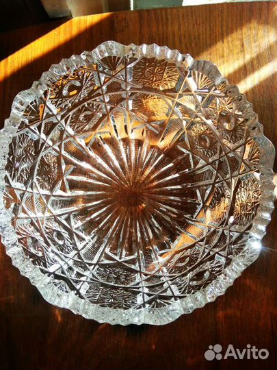 Ваза салатница хрусталь СССР