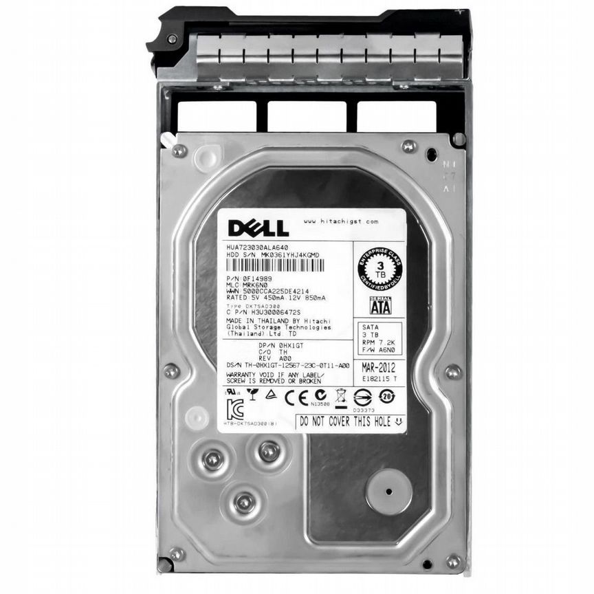 [HX1GT] Жесткий Диск Dell 3tb Sata3 3.5" Hdd Hx1gt