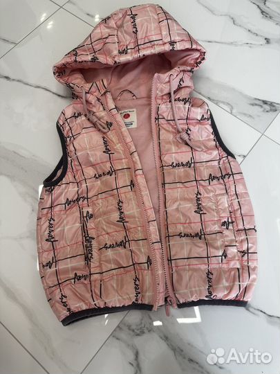 Жилет button blue