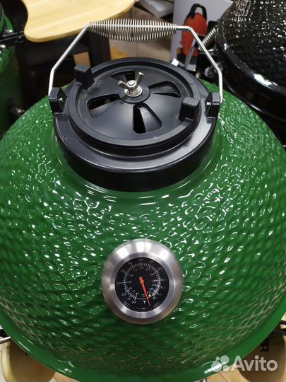 Керамический гриль-барбекю 18 дюйма зеленый 48см