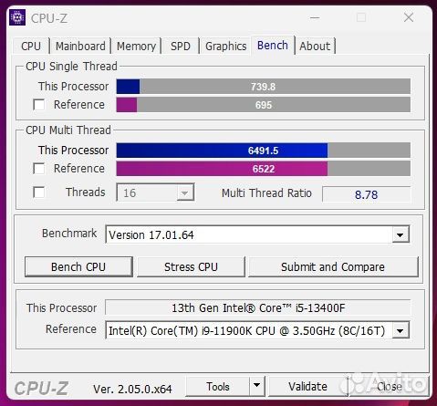 Процессор Intel Core i5 13400f (новый)