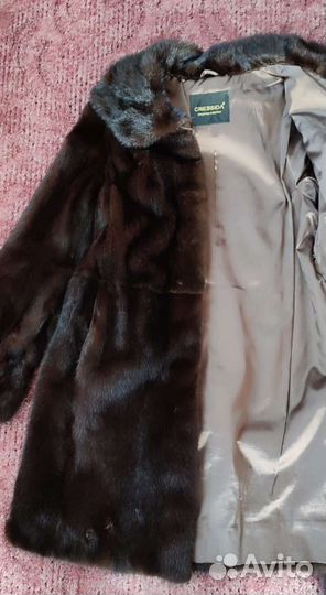 Шуба норковая с капюшоном 44 46 Cressida