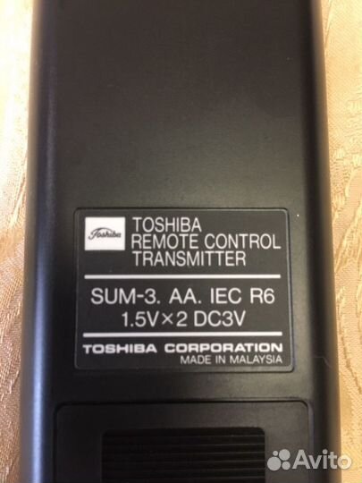 Пульт от видеомагнитофонаToshiba VT-23CZ