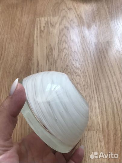 Пепельница подсвечник винтаж стекло