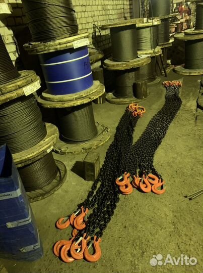 Стропы чалки текстильные цепные канатные тросовые