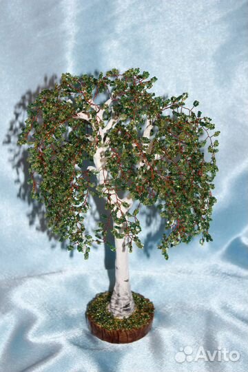 Береза из бисера