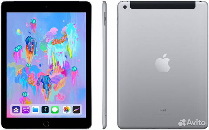 iPad 6 128 gb (серый)