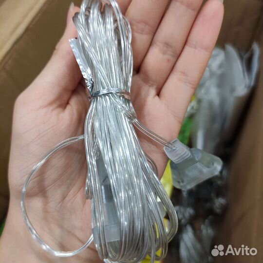 Гирлянда штора с пультом