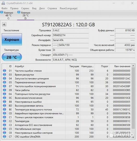 Жесткие диски 2.5 для ноутбука 120/320 гб