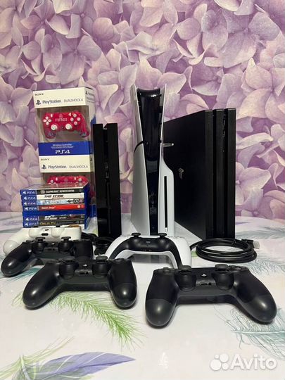 Sony playstation 4 + много игр