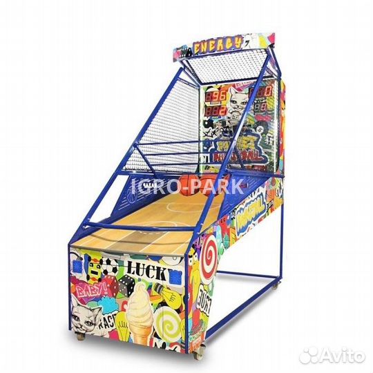 Баскетбол с заслонкой, движ. корзиной