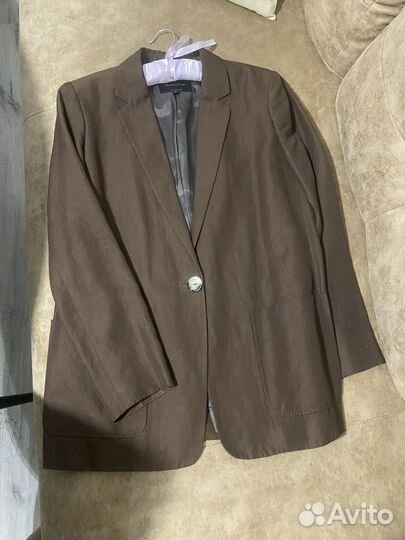 Massimo dutti пиджак женский лен