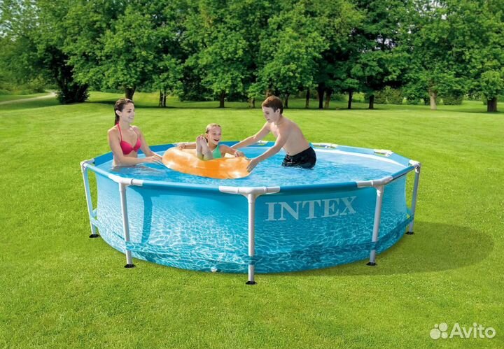 Бассейн Intex Beachside 305 х 76 см + фильтр-насос