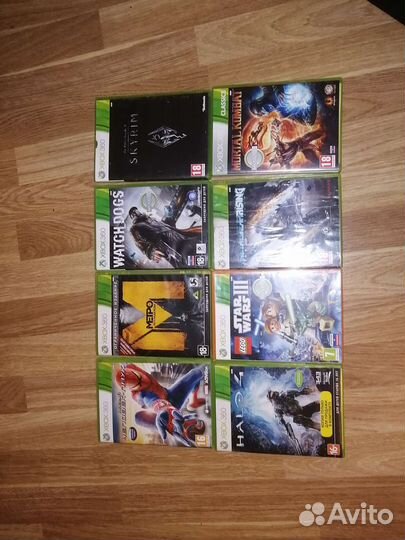 Xbox 360 с кинектом и 16 играми