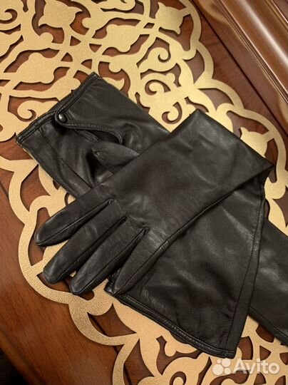 Перчатки женские кожаные