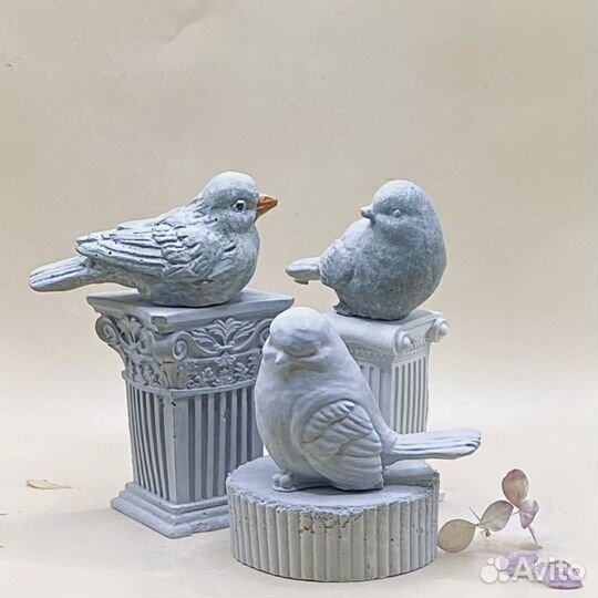 Для дома и дачи птички гнездо бетон