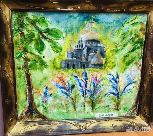 Картина маслом на холсте цветы