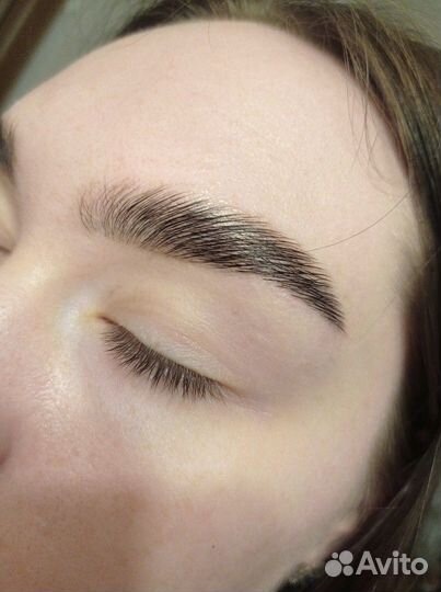 Наращивание ресниц,оформление/окрашивание бровей